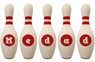 Medad bowling-pin logo