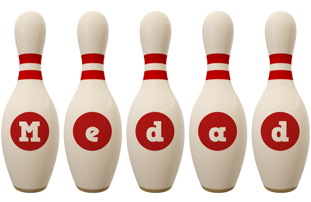 Medad bowling-pin logo
