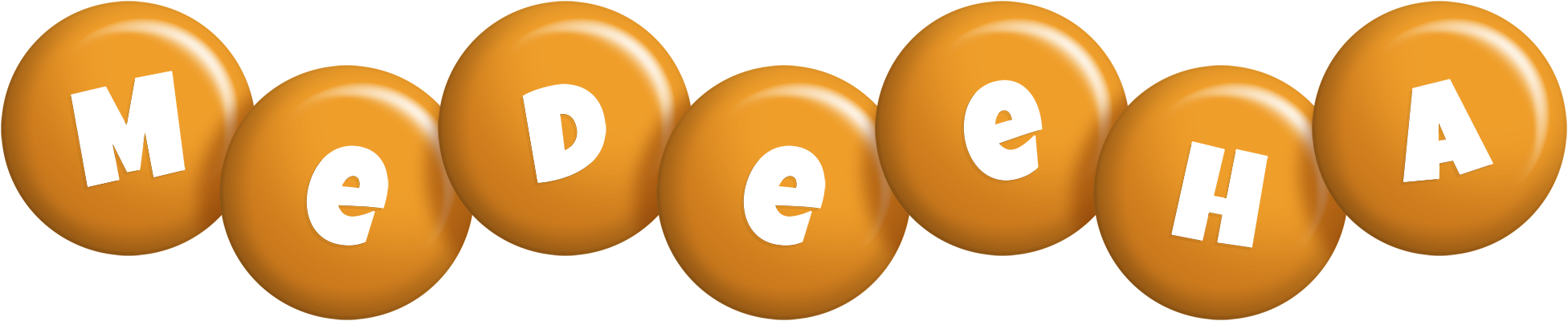 Medeeha candy-orange logo