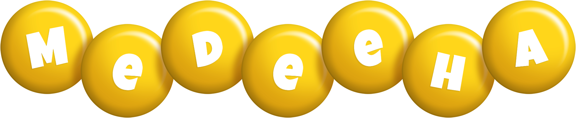 Medeeha candy-yellow logo