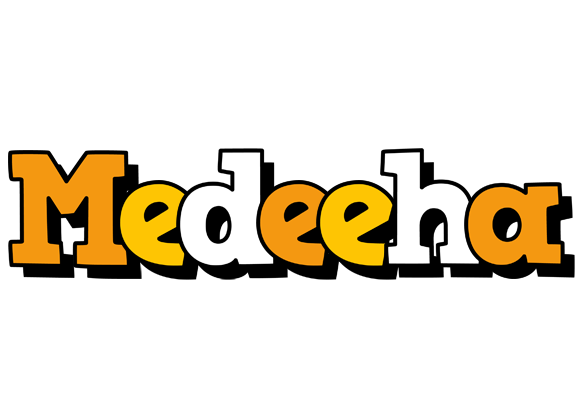 Medeeha cartoon logo
