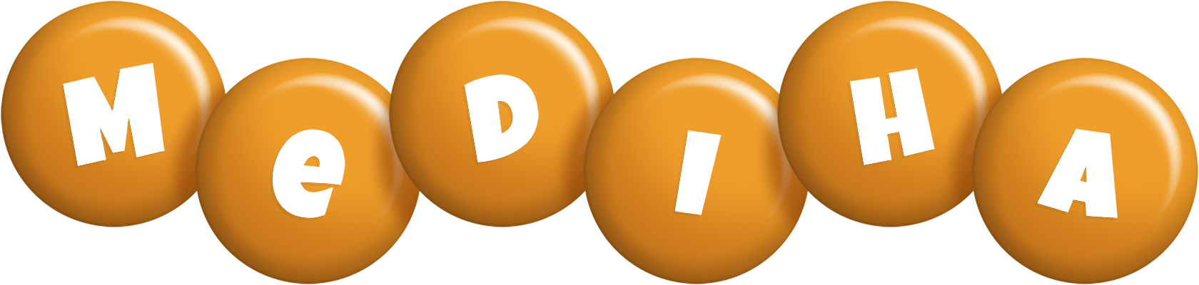 Mediha candy-orange logo