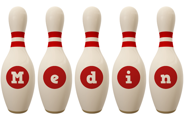 Medin bowling-pin logo