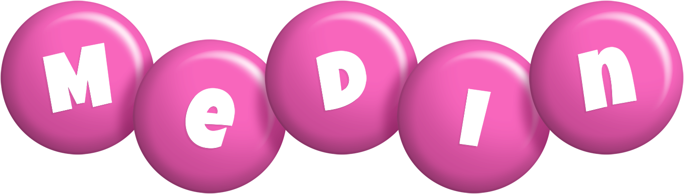 Medin candy-pink logo