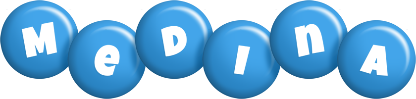 Medina candy-blue logo