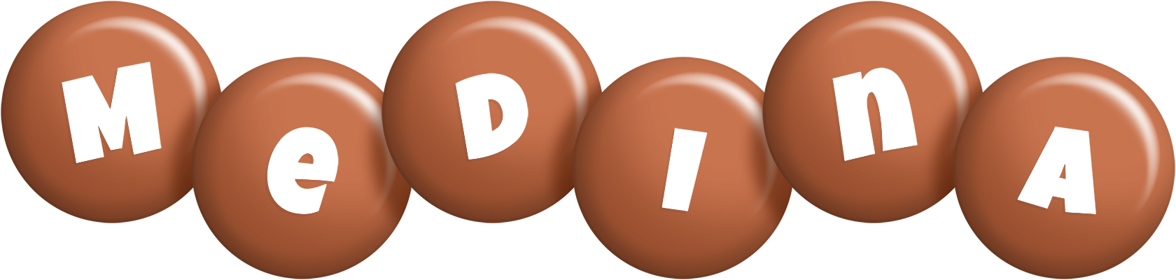 Medina candy-brown logo