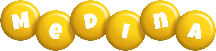 Medina candy-yellow logo