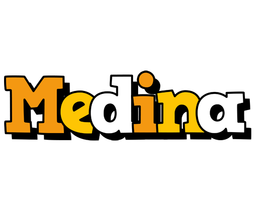 Medina cartoon logo
