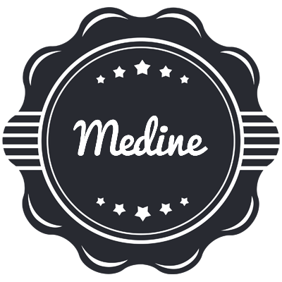 Medine badge logo