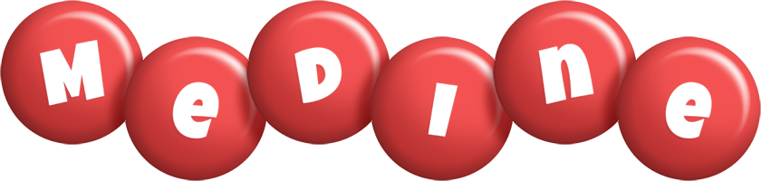 Medine candy-red logo