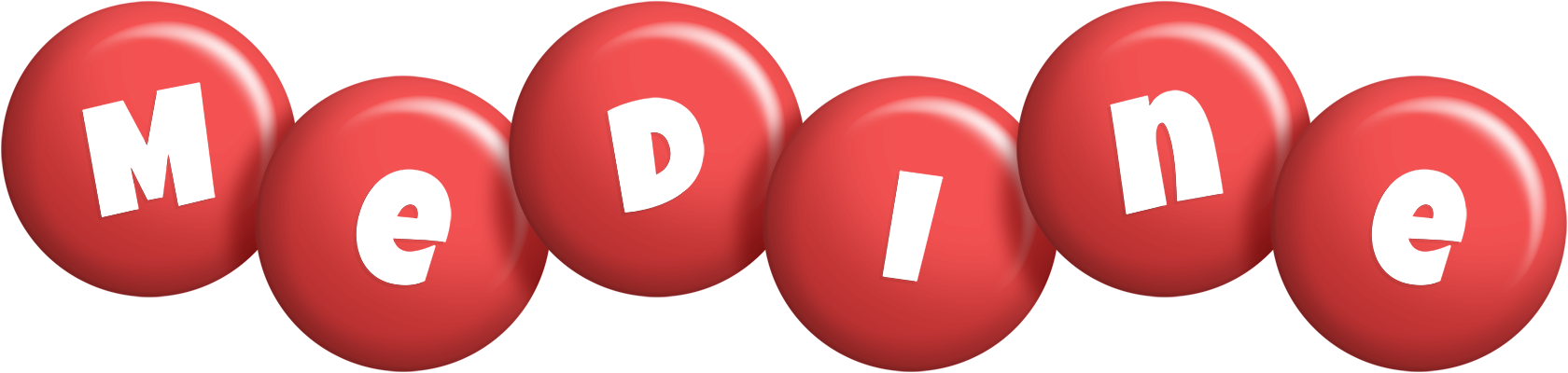 Medine candy-red logo