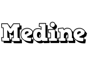 Medine snowing logo