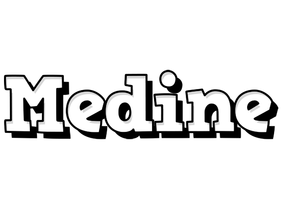 Medine snowing logo