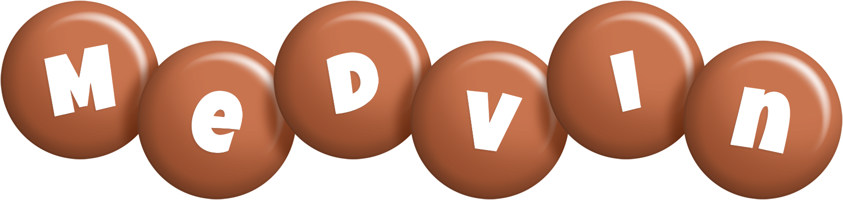 Medvin candy-brown logo