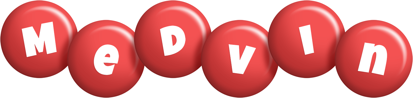 Medvin candy-red logo