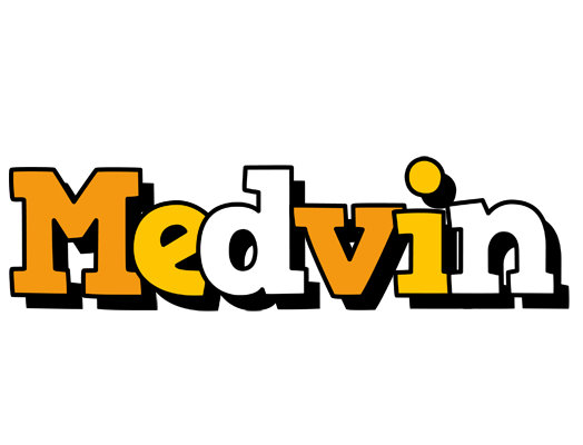 Medvin cartoon logo