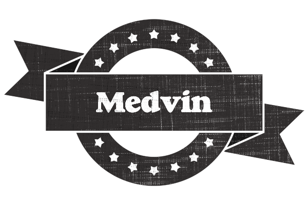 Medvin grunge logo