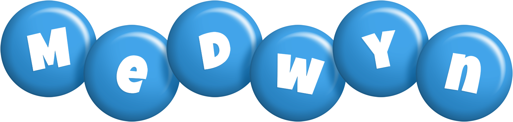 Medwyn candy-blue logo