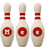 Mee bowling-pin logo