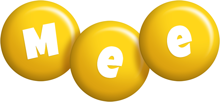 Mee candy-yellow logo