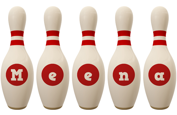 Meena bowling-pin logo