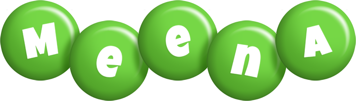 Meena candy-green logo