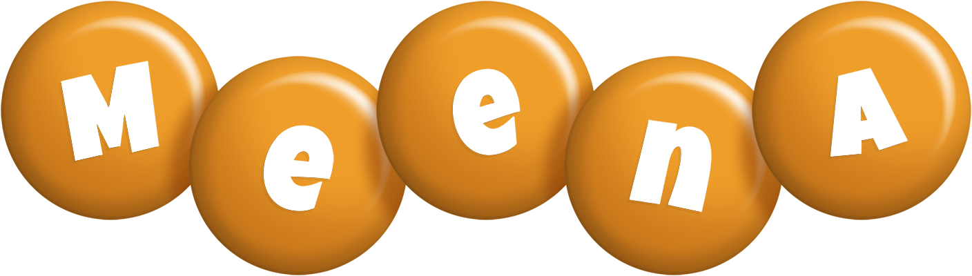 Meena candy-orange logo
