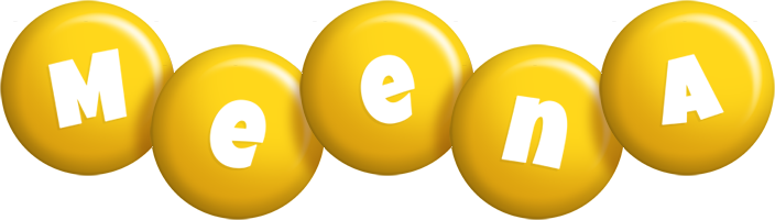 Meena candy-yellow logo