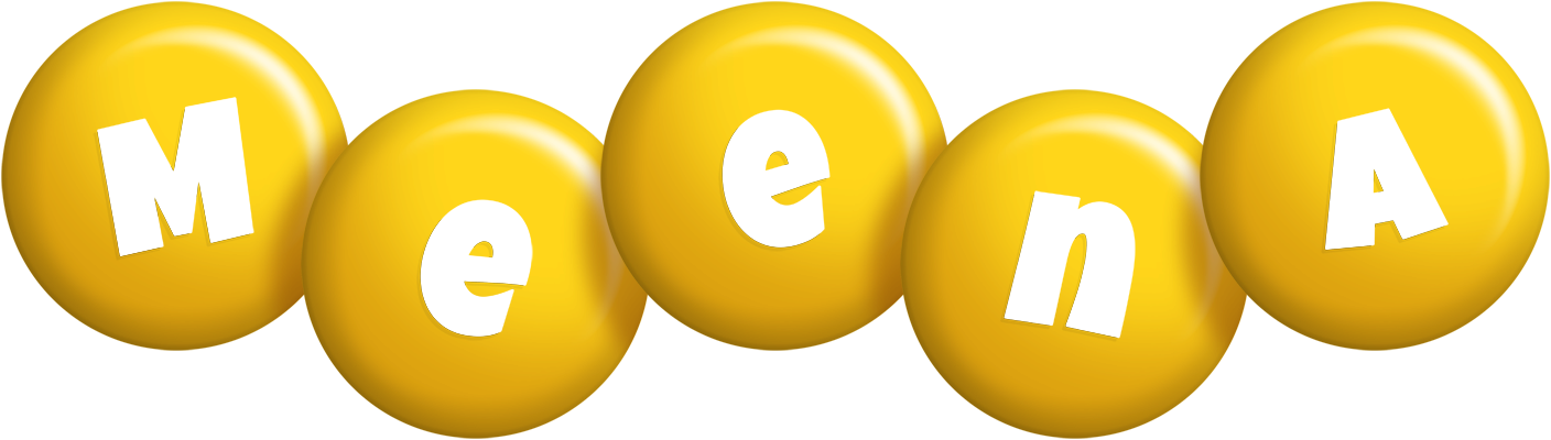 Meena candy-yellow logo