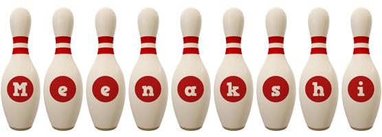 Meenakshi bowling-pin logo