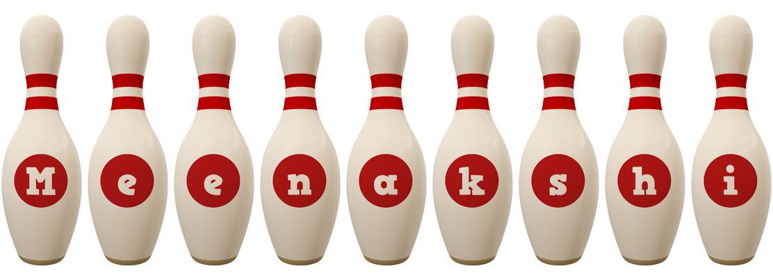 Meenakshi bowling-pin logo