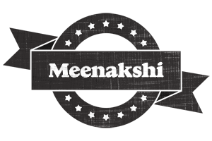 Meenakshi grunge logo