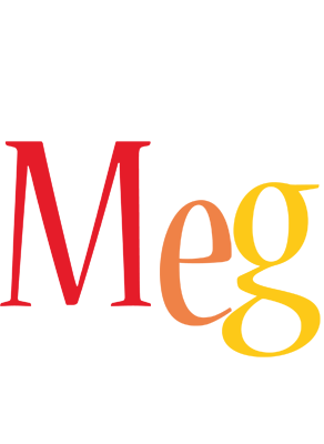 Meg birthday logo