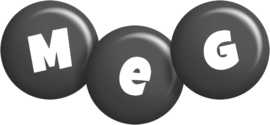 Meg candy-black logo