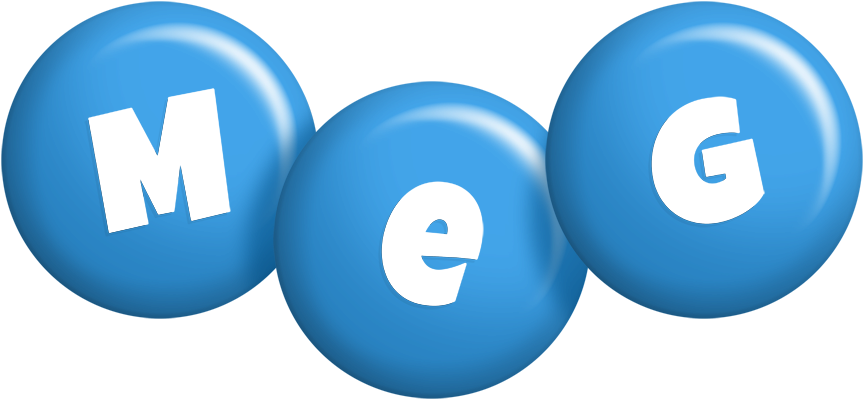Meg candy-blue logo