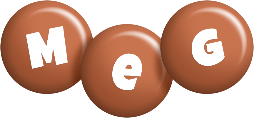 Meg candy-brown logo