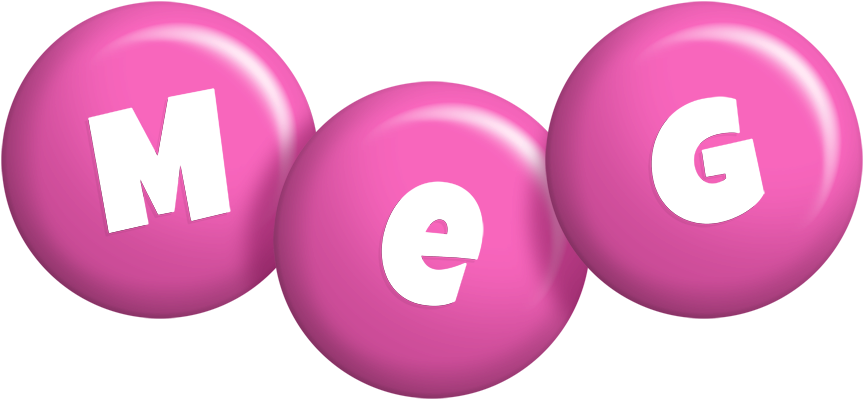 Meg candy-pink logo
