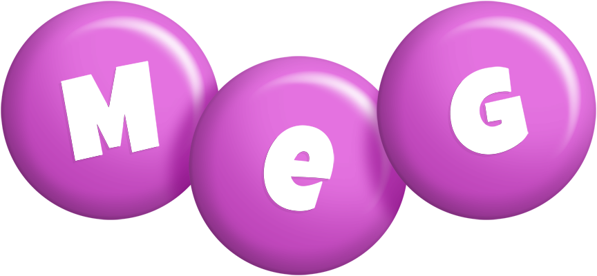 Meg candy-purple logo
