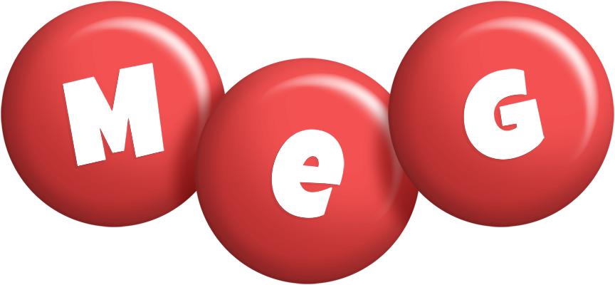 Meg candy-red logo