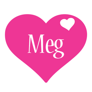 Meg love-heart logo