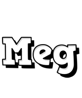 Meg snowing logo