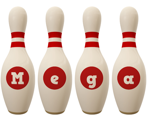 Mega bowling-pin logo