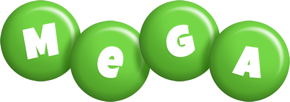 Mega candy-green logo