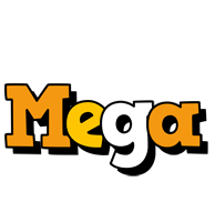 Mega cartoon logo