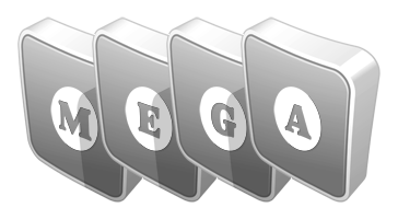 Mega silver logo