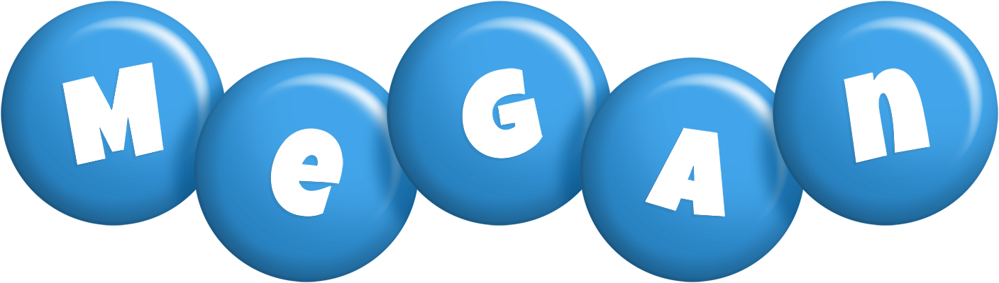 Megan candy-blue logo