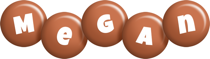 Megan candy-brown logo