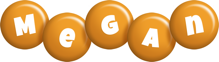 Megan candy-orange logo