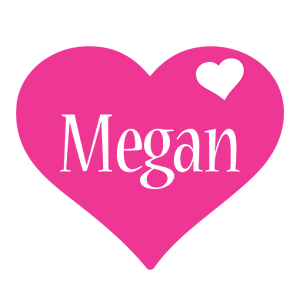 Megan love-heart logo