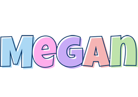 megan logo name pastel generator